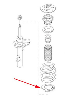 podkładka izolująca dolna Ford Mondeo Mk4 ® 1716546