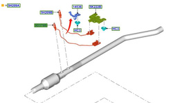 czujnik NOx Ford 2.0 TDCI EcoBlue OE: 2584865 K2GA5E145AC