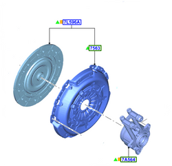 zestaw sprzęgła Ford 1.5 1.6 TDCI OE: 2300723 RMFM517C623AB