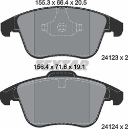 klocki hamulcowe Mondeo / S-Max / Galaxy - kpl. przód Textar 2412301