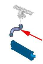 przewód intercoolera Ford 2.2 TDCi Transit & Custom #2033223 AIC