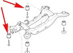 tuleja tylnej belki Ford Mondeo Mk4 ☆ S-Max ☆ Galaxy 1437191 PRZÓD