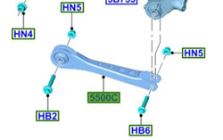 wahacz tylny Ford Mustang Mach-E 2478241 ® 5500C P=L