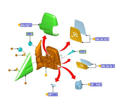 obudowa lusterka Transit 2014→ 2019→ czarna LEWA strona 1823809