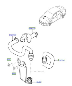 wąż nagrzewnicy Ford Mondeo MK4, S-Max / Galaxy 2.0 TDCI OE 1459701