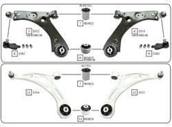 tuleja wahacza przedniego - przednia Ford Focus Mk4 Kuga MK3 Mach-E