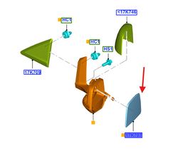 wkład lusterka lewy Connect Mk2 1815170 DT11-17K741-BA