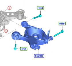 śruba wahacza - Ford 5248128 ® M16x97 mm