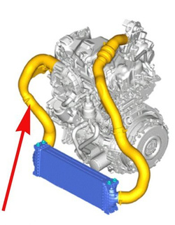 rura intercoolera turbo Ford 2.0 TDCi Transit Custom 2500785  ®