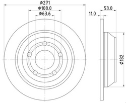 tarcza hamulcowa Ford Puma 2019-2021 tył #2413300 PAGID