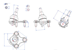 sworzeń wahacza PRAWY Ford Transit Connect MK3 Febi #2553418