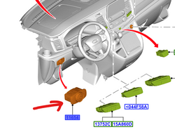 przełącznik oświetlenia Transit Custom Mk1 2357313 JK2T-13D061-CC
