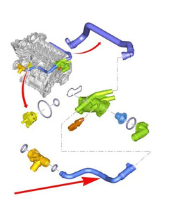 przewód wodny Ford 1.0 EcoBoost wiele modeli  ® 2247638