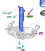 amortyzator zawieszenia tylnego samopoziomujący Ford Mondeo MK5 ®