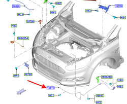 linka otwierania maski S-Max Mk2 Galaxy Mk4 1888178 EM2B-16B975-AA