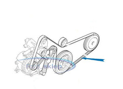 pasek wieloklinowy alternatora Dayco - 6PK1640 Ford Mondeo Mk3