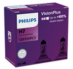 żarówki Philips VisionPlus H7 55W +60% - para 12972VPC2