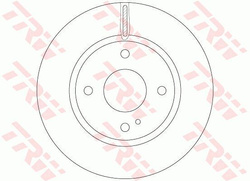 tarcze hamulcowe przód Ford Fiesta MK6 / 6FL - TRW #1679853