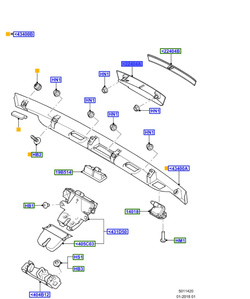 klamka/ uchwyt pokrywy bagażnika Ford Galaxy III ® 1685397