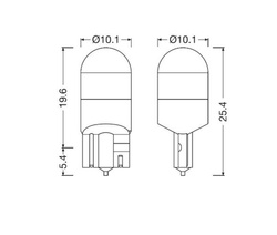 żarówka Osram LED RETROFIT T10~W5W 6000 K