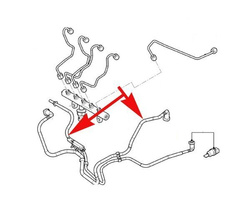 przewodów paliwa zasilający Ford 2.0 TDCI DW C-Max Focus Kuga #1508246