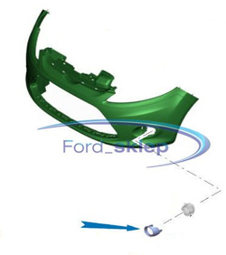 ramka halogenu chrom Ford Fiesta 2008-2013 #1544505