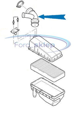 przewód elastyczny filtra powietrza Ford Mondeo Mk3 - OE: 1420151 ®