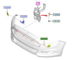przewód spryskiwacza reflektora Ford Mondeo Mk5 ® 1859399