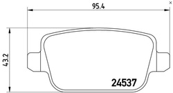 klocki hamulcowe Kuga Mondeo MK4 Galaxy MK3 S-Max MK1 - tył BREMBO 