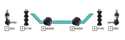 tuleja drążka stabilizatora Focus Mk2 ☆ Mk3 ☆ C-Max - tył 803906 