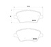 klocki hamulcowe Ford B-Max Courier mk2 Fiesta ST przód BREMBO P24151 