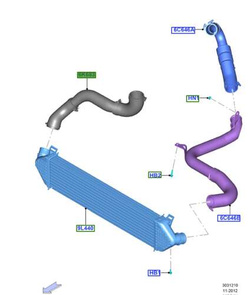 przewód intercoolera / turbo Ford 2.0 TDCI DW10C OE: 1827369 