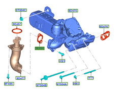 uszczelka zaworu EGR Ford 2.0 TDCi DW10C - Elring #1715195