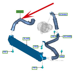 przewód intercoolera Ford Kuga Mk1 2.0 TDCi ® 1771614*