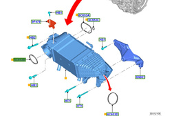 uszczelka intercoolera Ford 2.0 TDCI Ecoblue #2305816 AJUSA