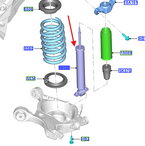 amortyzator zawieszenia tylny S-Max Mk2 2320510 J1GC-18080-ASC
