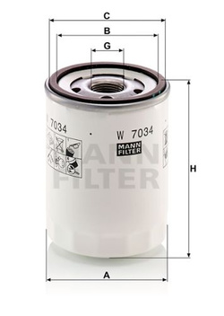 filtr oleju Transit / Custom 2.0 EcoBlue Diesel - Mann+Hummel ® 