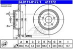 tarcze hamulcowe C-Max ★ Kuga MK2 ★ Connect MK2 tył ATE 24.0111-0172.1