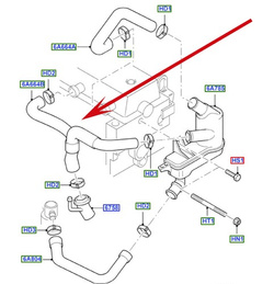 przewód separatora oleju Ford 1.8 TDCI Focus C-Max Mondeo S-Max 1387936
