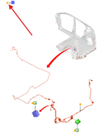 wiązka elektryczna haka przyczepy Ford Courier 2128333 AMET7J15A416