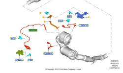 czujnik NOx Ford 2.0 TDCI EcoBlue OE: 2525663 K2GA5L248AD