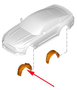 nadkole plastikowe Ford Mustang - oryginał ® 5325393