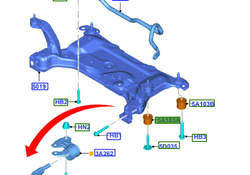 tuleja belki zawieszenia - przednia Ford C-Max Focus MK3 1695011