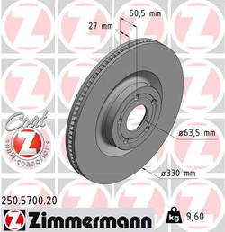 tarcze hamulcowe Ford Focus ST MK4 / Kuga 2.5 MK3 przód Ø330 mm ZIMMER