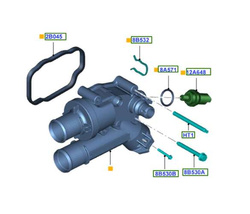 termostat z obudową Ford Mondeo S-Max Galaxy 2.2 TDCI VERNET #1427919 