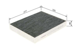 filtr kabinowy z węglem Ford Mondeo S-Max/Galaxy Kuga Edge BOSCH R5619