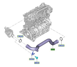 rurka układu chłodzenia Ford 2.0 TDCI DW10F ® 1871673 6G9Q-18N325