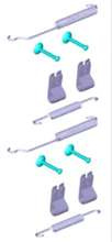 zestaw montażowy szczęk hamulcowych Ford Fiesta MK6 ® 1550203