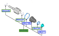 osłona przegubu napędowego wew. Ford Focus ST & RS Mk3 ® 1779949