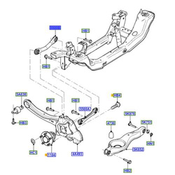 wahacz poprzeczny górny Ford Focus MK1/MK2 Kombi zamiennik #2512871 